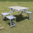 Foldable Aluminium Picnic Table (Seats 8) - 1