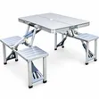 Foldable Aluminium Picnic Table (Seats 8) - 2