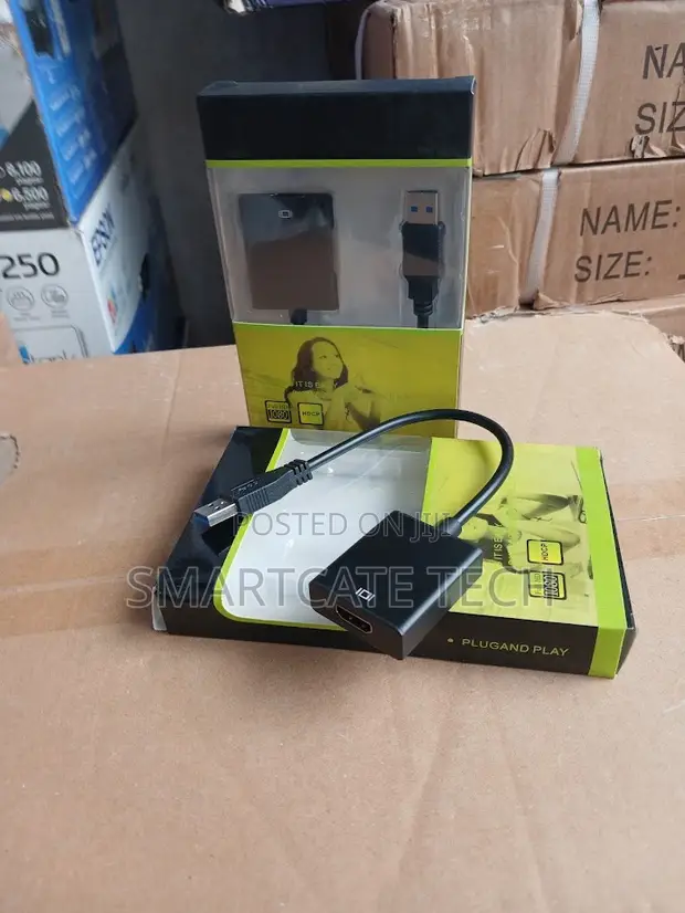 Kigeuzi cha USB kwenda HDMI Adapta ya Picha ya Nje - 1