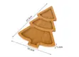 3Pc Wooden Christmas Trays | Bamboo Dessert Boards - 2