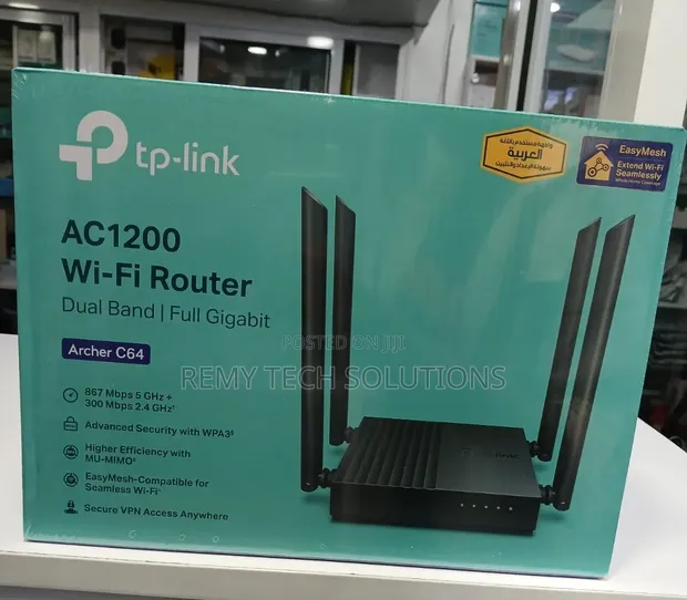 TP-Link Archer C64 Dual Band WiFi Router - 1