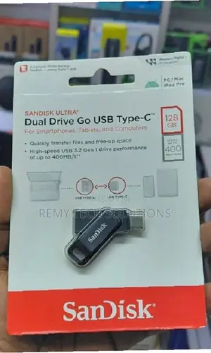 SanDisk Ultra 128GB Dual Drive Go USB-C Flash Drive