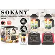 Sokany 2-in-1 Blender ya Biashara (2L Jug & Grinder) - 2