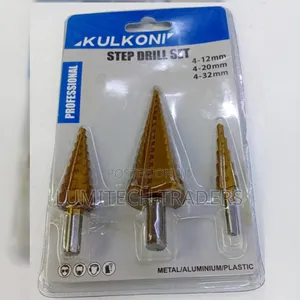 Kulkoin Step Drill Bit Set (12mm, 20mm, 32mm)