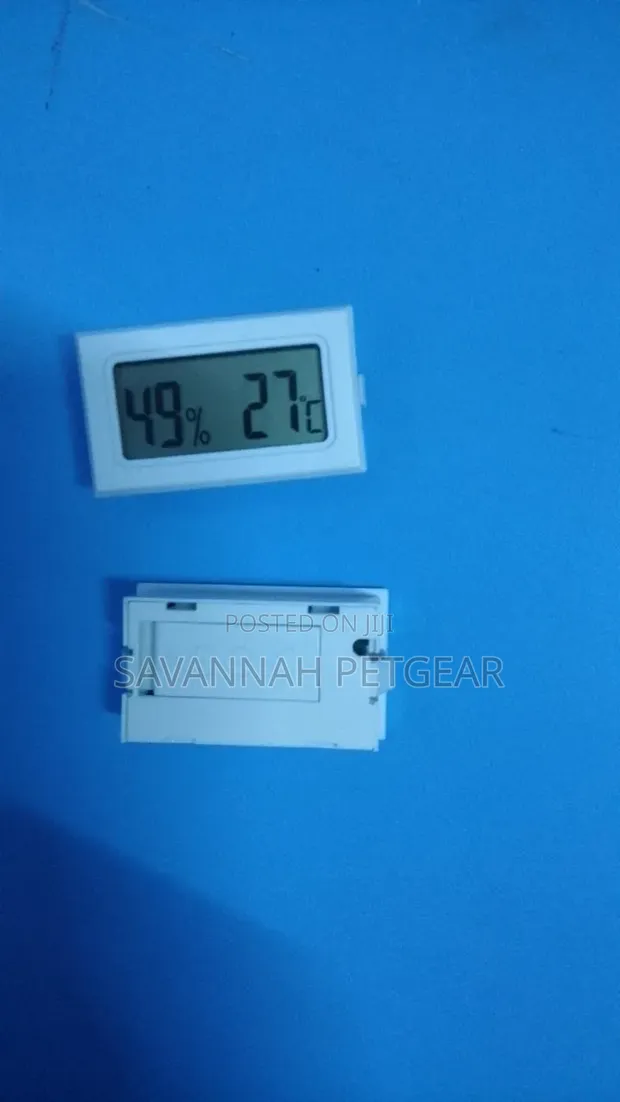 White Mini Digital LCD Thermometer Hygrometer - 1