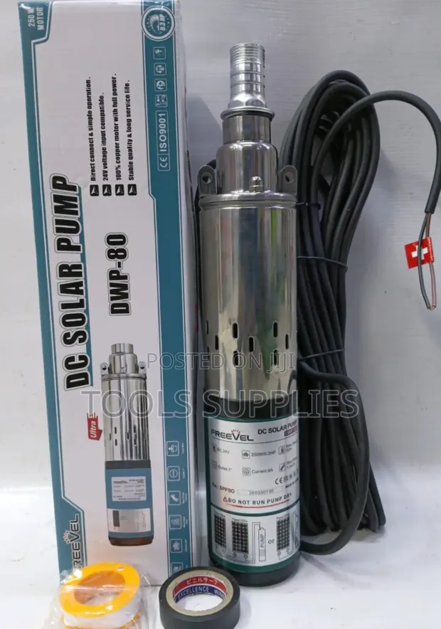 DC Solar Submersible Pump 250W, 50m - 1