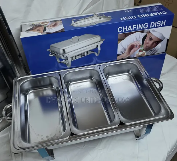 Premier Triple Chafing Dish - Mpya Kabisa - 1