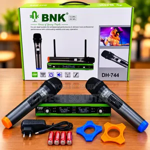Microphonei ya Wireless ya UHF ya Kitaalamu - Mikono Miwili