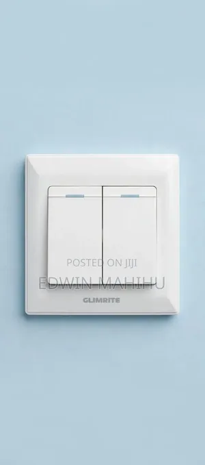 2 Gang 2 Way Screwless Switch ya Mwanga