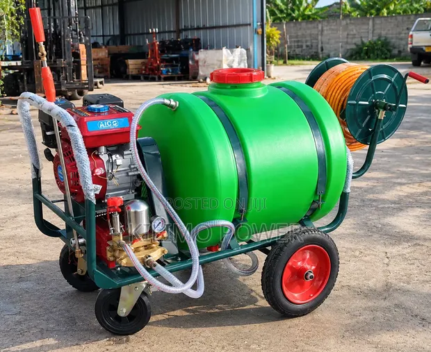160L Aico Japan Petrol Engine Trolley Sprayer - 1