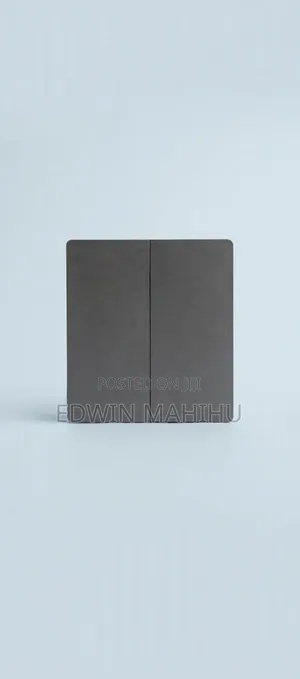 Modern 2 Gang 2 Way Light Switch (Grey)