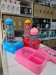 2pcs Cartoon Themed Kids Lunch Box with Water Bottle - 2