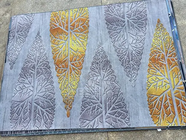 3D Leaf Pattern Carpet - 1