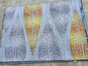 3D Leaf Pattern Carpet