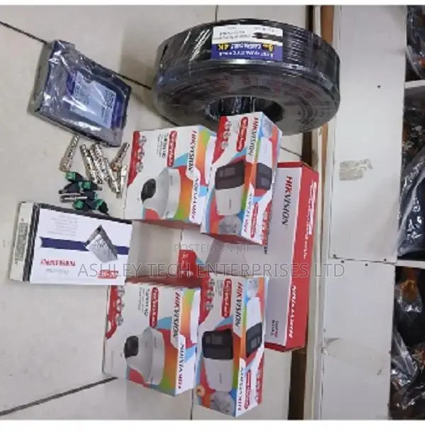 Hikvision 4CH Complete CCTV Security Package yenye 2-Way Audio - 1