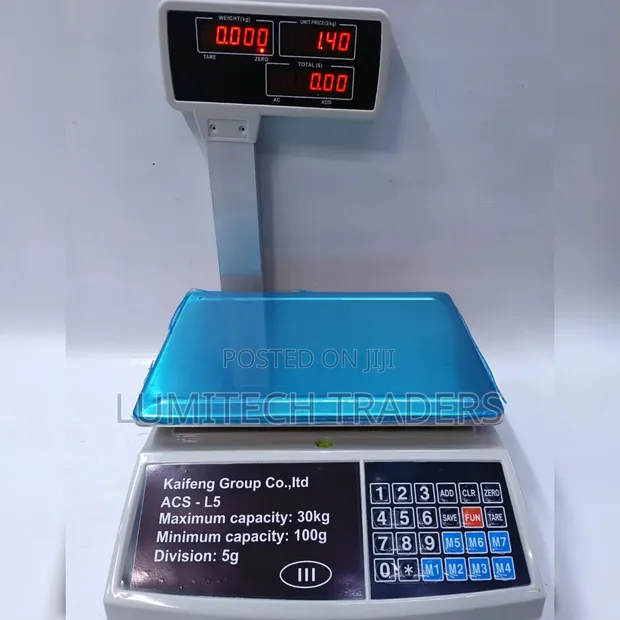 ACS-L5 30kg Weighing Scale ya Kuhesabu Bei - 1