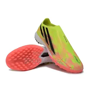 Adidas F50 Hyperfast Laceless Turf Shoes - Yellow Orange
