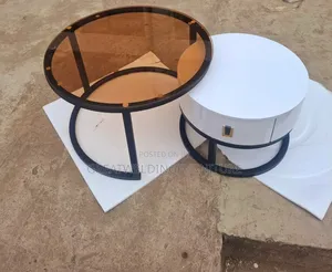 Modern 2-in-1 Nesting Coffee Table Set with Tinted Glass