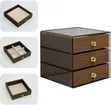 Sanduku la Vito la Mbao la Elegant 3-Tier - 3