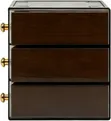 Sanduku la Vito la Mbao la Elegant 3-Tier - 4