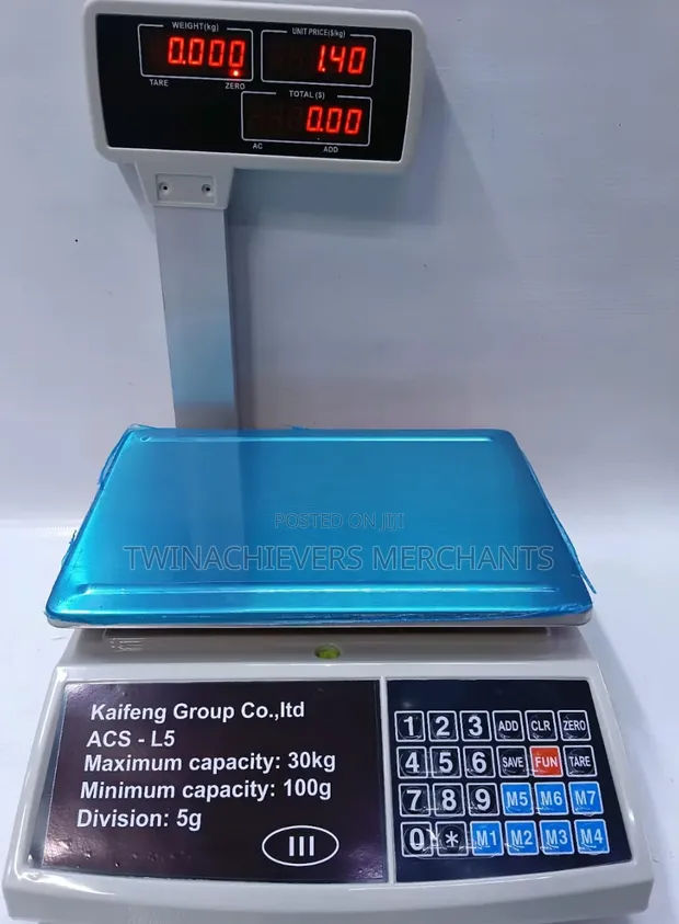 30kg Heavy Duty Commercial Digital Weighing Scale (ACS-L5) - 1