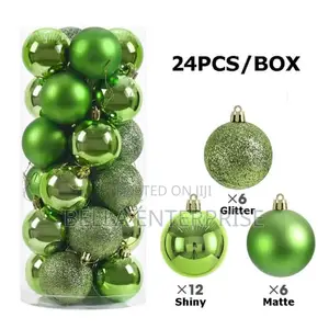 24pcs Christmas Balls Decor Set (4cm)