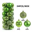 24pcs Christmas Balls Decor Set (4cm) - 1
