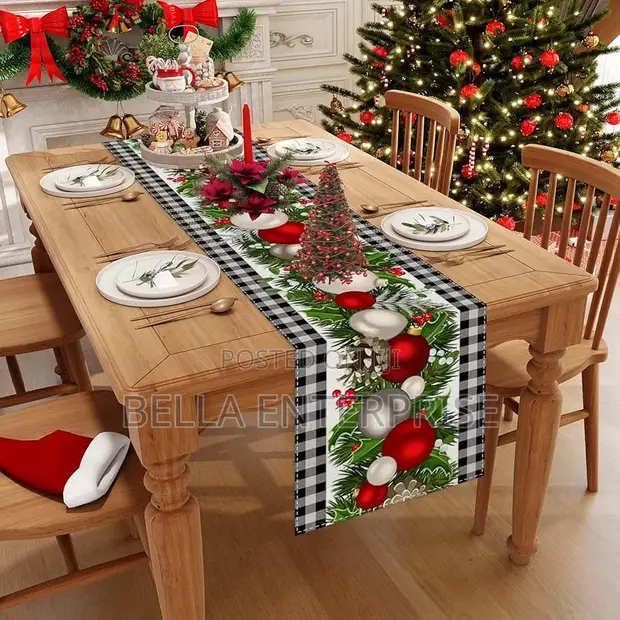 Christmas Themed Table Runner - Haina doa (180x35cm) - 1