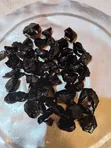 Mawe ya Black Obsidian (Takriban vipande 40) - 2