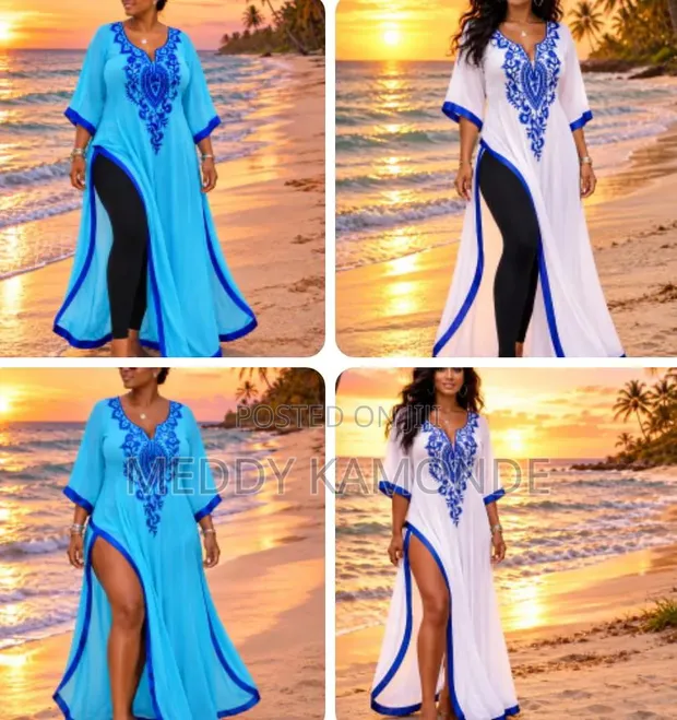 Beach Long Chiffon Top Dress - 1