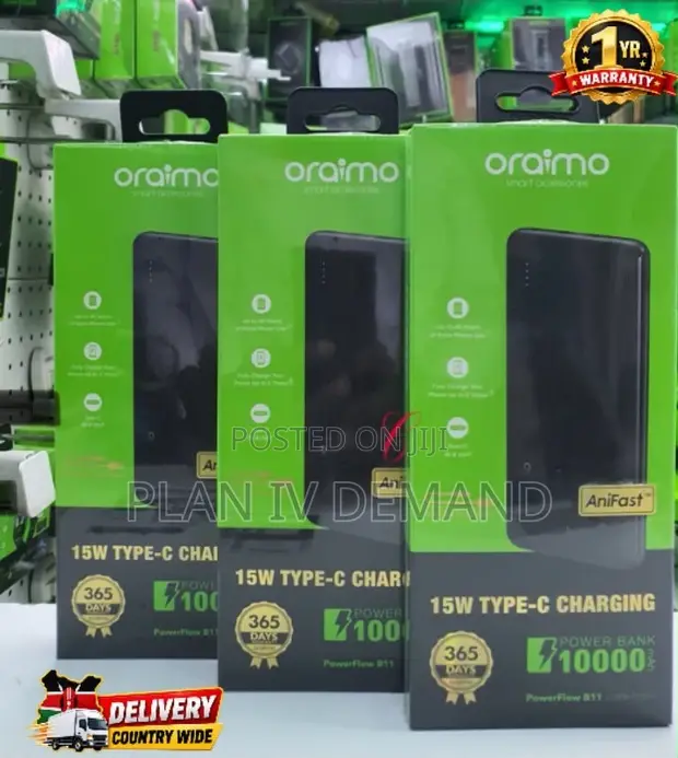 Oraimo PowerFlow B11 10000mAh 15W Power Bank - 1