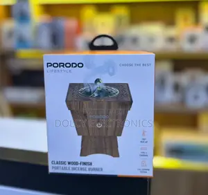 Porodo Lifestyle Classic Wood-Finish Portable Incense Burner