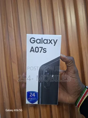 Samsung Galaxy A07s Mpya 64GB Nyeusi