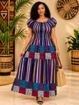 Gauni Refu la Kiafrika la Maxi - 1
