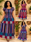 Gauni Refu la Kiafrika la Maxi - 2