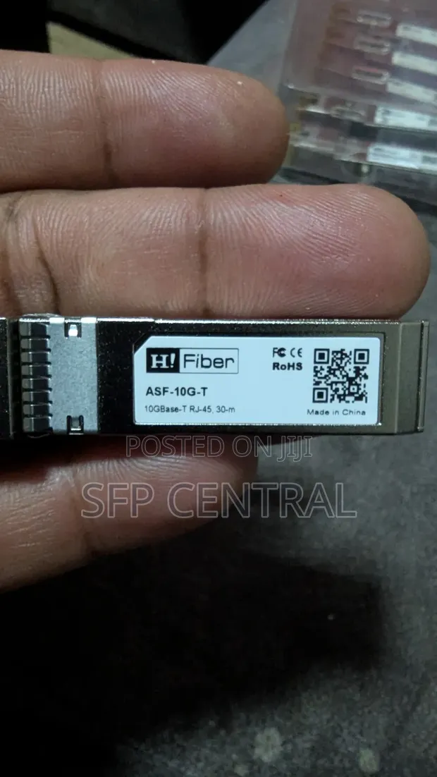 H!Fiber 10Gbps SFP+ RJ45 Transceiver kwa Cisco/MikroTik - 1