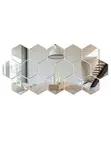 12Pcs Peel and Stick Hexagon Mirror Tiles - 2