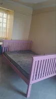 5x6 Pink Bed Frame with Mattress - 2