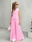 Set ya Nguo za Watoto Pink na Bluu Vipande Viwili - 1