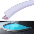 Adhesive Silicone Flexible Bathroom Shower Water Stopper - 4
