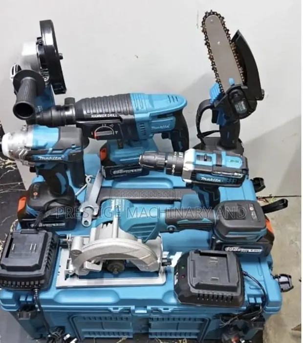Makita 6-in-1 Cordless Power Tools Combo Kit - 1