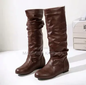 Waterproof Thigh High Boots - Gray