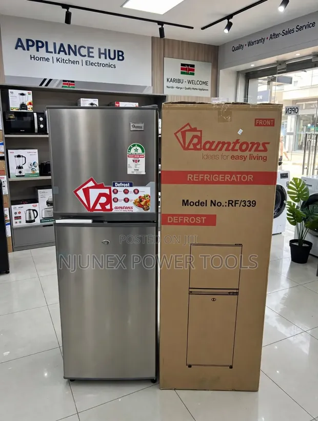 Friji la Ramtons RF/339 - Lenye Rangi ya Fedha - 1