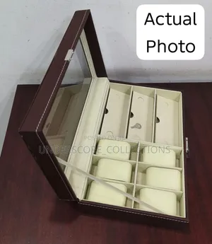 Sanduku la Uhifadhi wa Saa za Ngozi 9 Slots