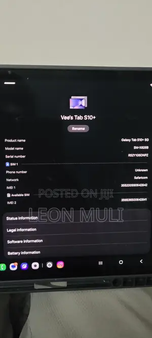 Samsung Galaxy Tab S10+ 5G 256GB Kijivu