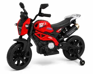 Kids Ride-On Motorbike - Nyeupe