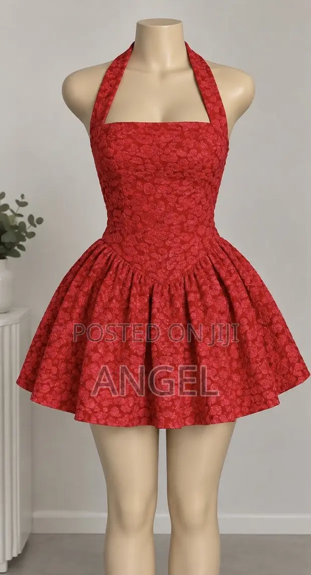 The Scarlet Affair Red Floral Dress - 1