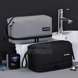 Double Layer Portable Travel Cosmetic & Toiletry Bag