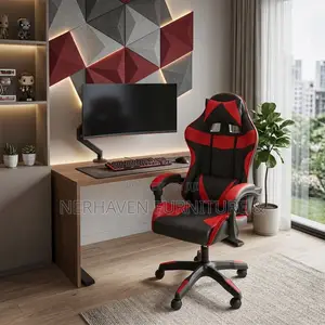 Kiti cha Michezo cha Rangi Nyekundu - Kiti cha Ofisi chenye Ergonomics