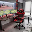 Kiti cha Michezo cha Rangi Nyekundu - Kiti cha Ofisi chenye Ergonomics - 2